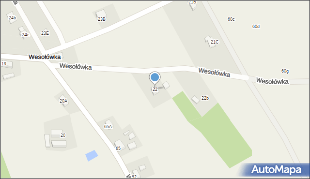 Wesołówka, Wesołówka, 22, mapa Wesołówka