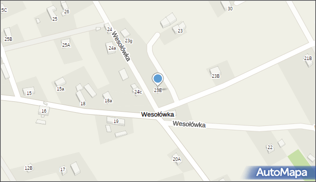 Wesołówka, Wesołówka, 23E, mapa Wesołówka