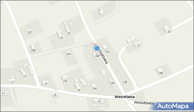 Wesołówka, Wesołówka, 24a, mapa Wesołówka