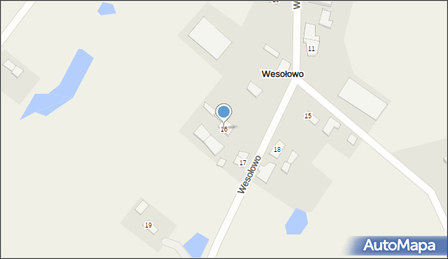 Wesołowo, Wesołowo, 16, mapa Wesołowo