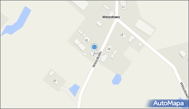 Wesołowo, Wesołowo, 17, mapa Wesołowo