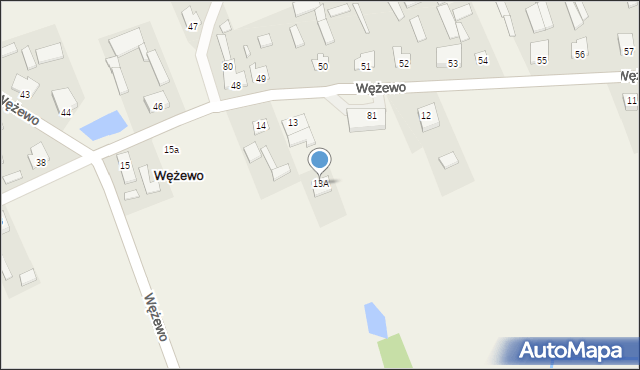 Wężewo, Wężewo, 13A, mapa Wężewo