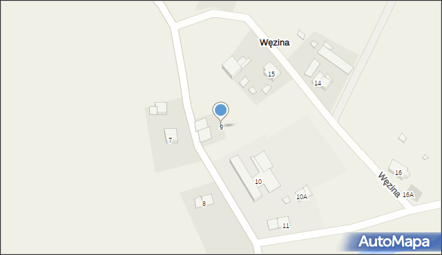 Węzina, Węzina, 9, mapa Węzina