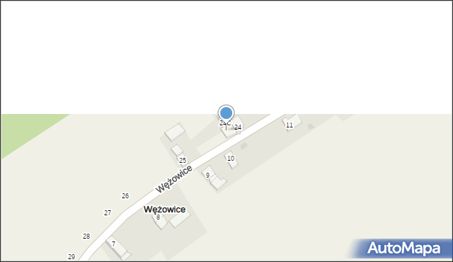 Wężowice, Wężowice, 24B, mapa Wężowice