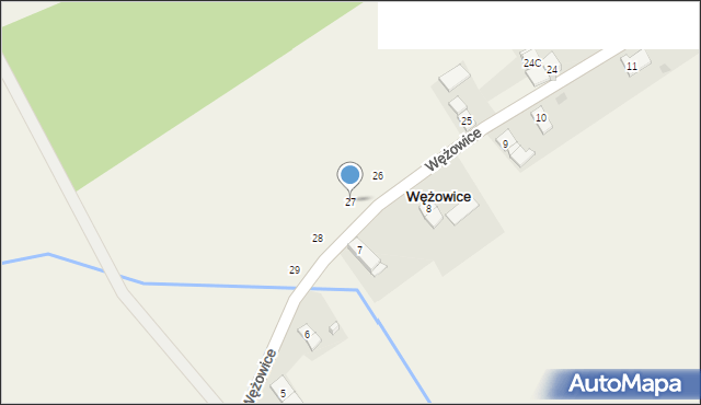 Wężowice, Wężowice, 27, mapa Wężowice