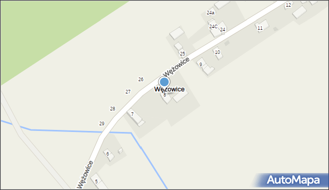 Wężowice, Wężowice, 8, mapa Wężowice