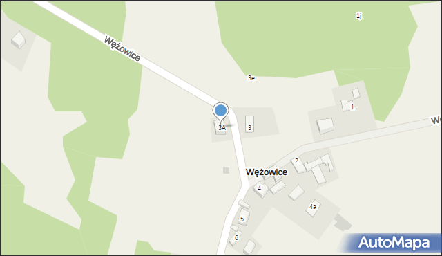 Wężowice, Wężowice, 3A, mapa Wężowice