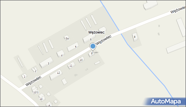 Wężowiec, Wężowiec, 9/1, mapa Wężowiec