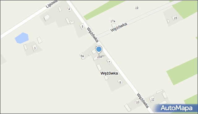 Wężówka, Wężówka, 10A, mapa Wężówka