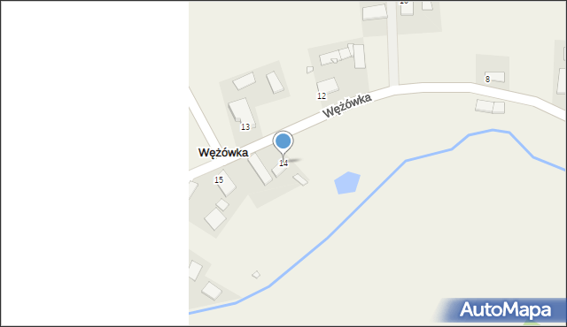 Wężówka, Wężówka, 14, mapa Wężówka