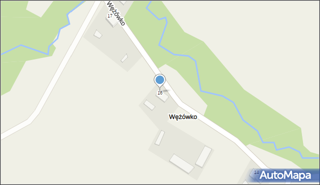 Wężówko, Wężówko, 16, mapa Wężówko