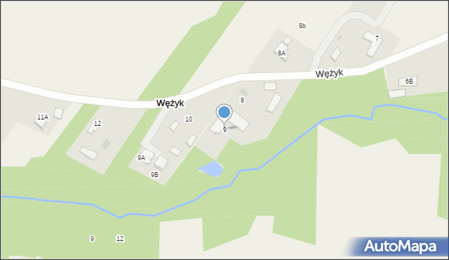 Wężyk, Wężyk, 9, mapa Wężyk