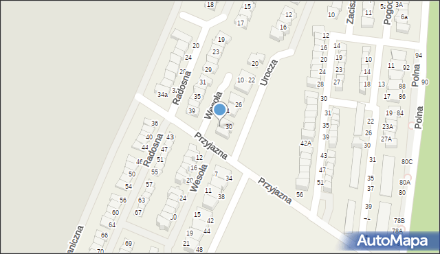 Wilczyce, Wesoła, 2, mapa Wilczyce