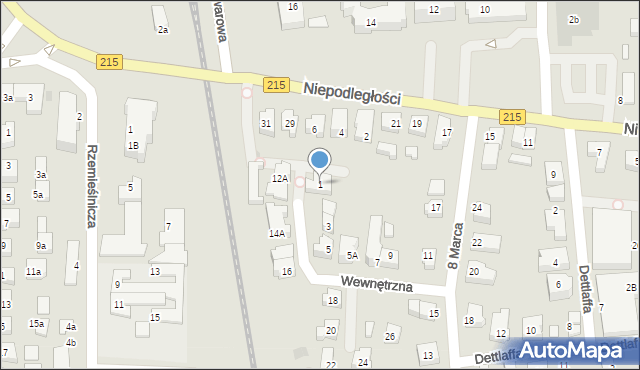 Władysławowo, Wewnętrzna, 1, mapa Władysławowo