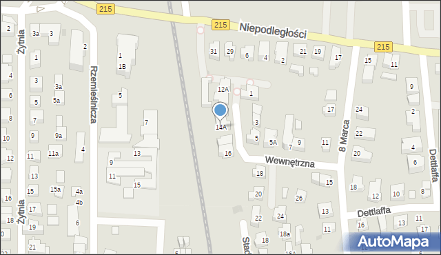 Władysławowo, Wewnętrzna, 14A, mapa Władysławowo