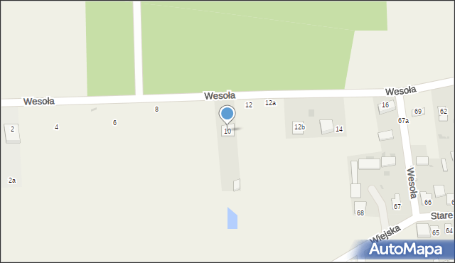 Wygoda, Wesoła, 10, mapa Wygoda