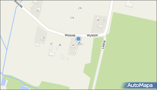 Wylezin, Wesoła, 32, mapa Wylezin