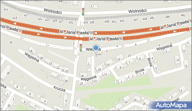 Zabrze, Wesoła, 2, mapa Zabrza