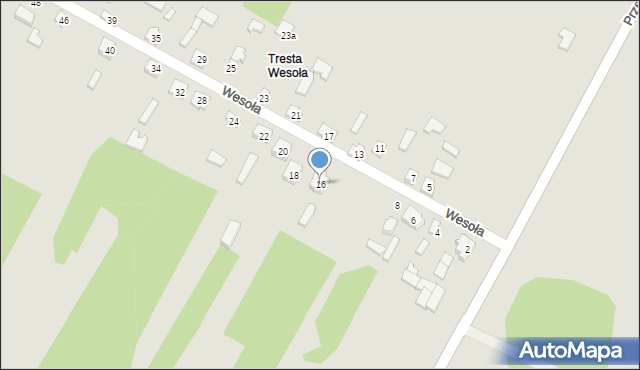 Żarnów, Wesoła, 16, mapa Żarnów