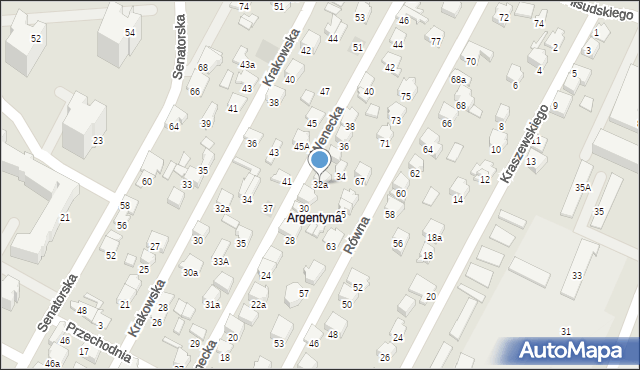 Zawiercie, Wenecka, 32a, mapa Zawiercie