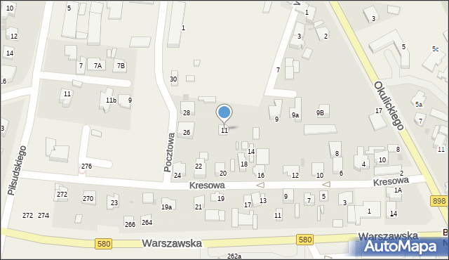 Babice Nowe, Witosa Wincentego, 11, mapa Babice Nowe