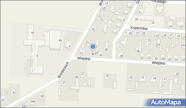 Baboszewo, Wiejska, 44, mapa Baboszewo