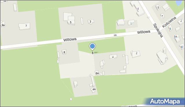 Baniocha, Willowa, 6, mapa Baniocha