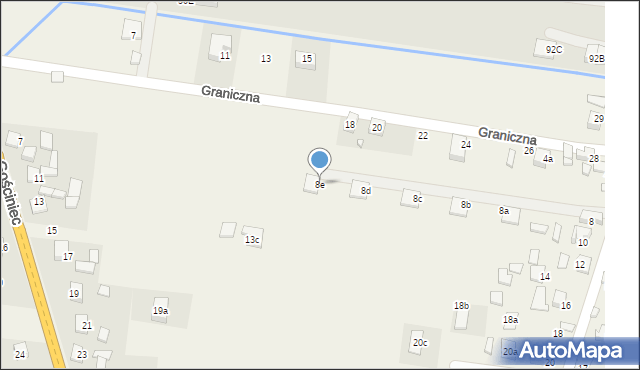 Barcice Dolne, Wiejska, 8e, mapa Barcice Dolne