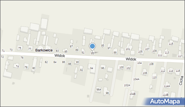 Barkowice, Widok, 93, mapa Barkowice