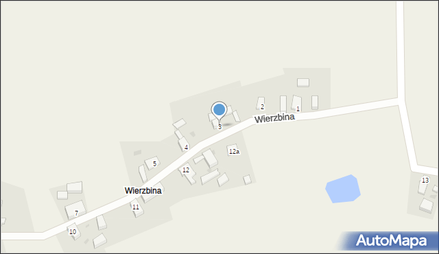 Barkowo, Wierzbina, 3, mapa Barkowo