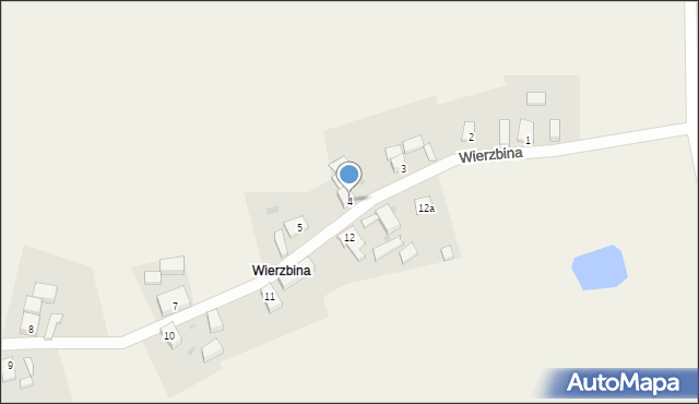 Barkowo, Wierzbina, 4, mapa Barkowo