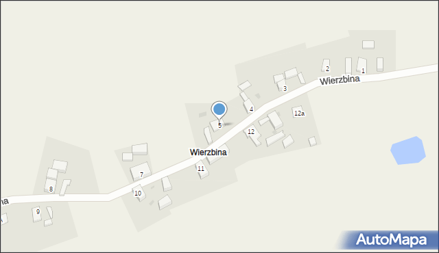 Barkowo, Wierzbina, 5, mapa Barkowo