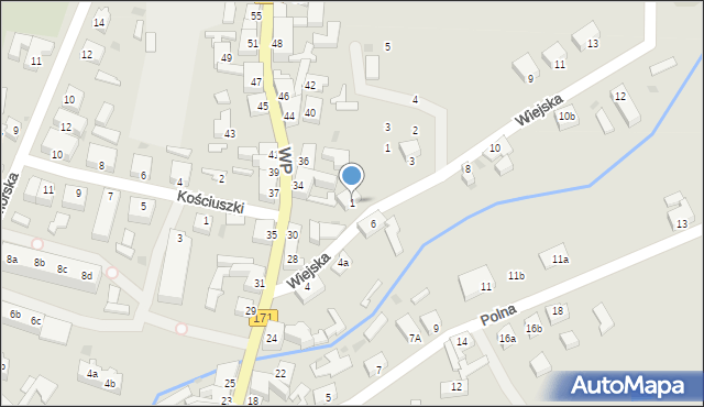 Barwice, Wiejska, 1, mapa Barwice