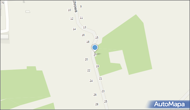 Będkowice, Wichrowa, 17, mapa Będkowice