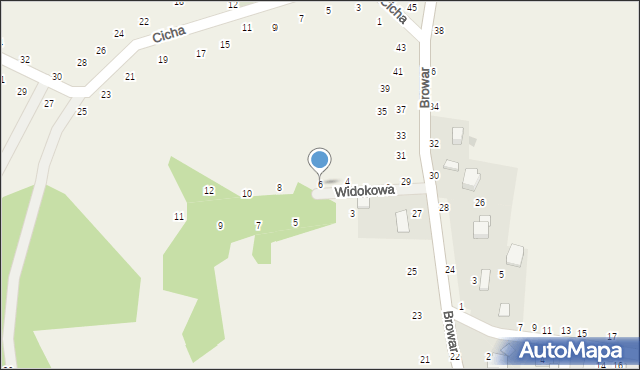 Będkowice, Widokowa, 6, mapa Będkowice