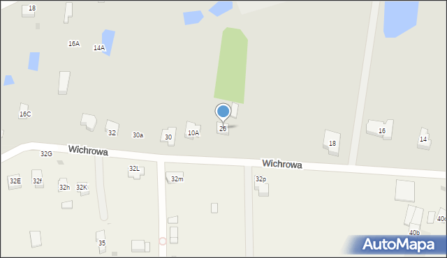 Bełchatów, Wichrowa, 26, mapa Bełchatów