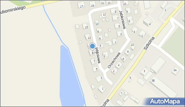 Belsk Duży, Wiśniowa, 9, mapa Belsk Duży