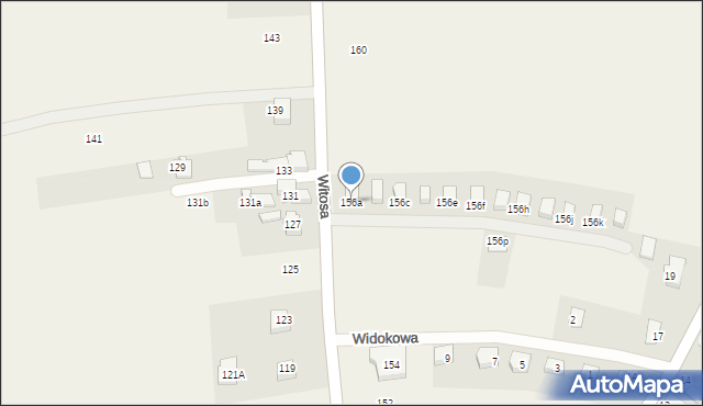 Bestwina, Witosa Wincentego, 156a, mapa Bestwina