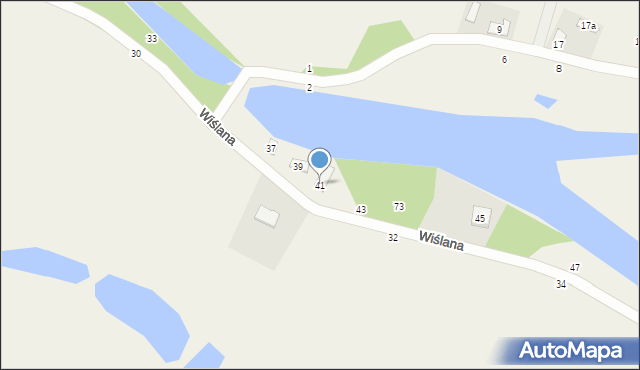 Białobrzegi, Wiślana, 41, mapa Białobrzegi