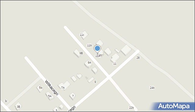 Białogard, Witkacego Stanisława, 11A, mapa Białogard