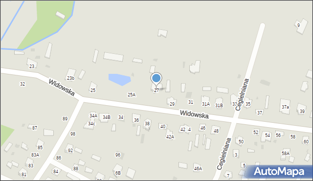 Bielsk Podlaski, Widowska, 27, mapa Bielsk Podlaski