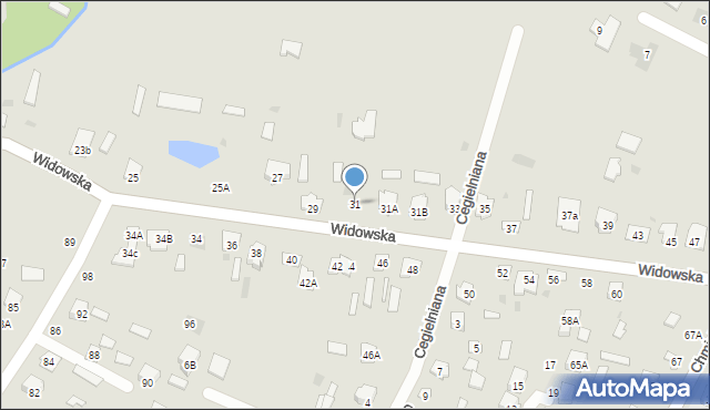 Bielsk Podlaski, Widowska, 31, mapa Bielsk Podlaski