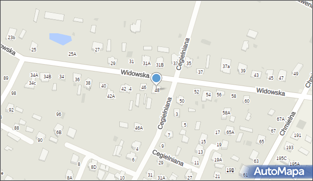 Bielsk Podlaski, Widowska, 48, mapa Bielsk Podlaski