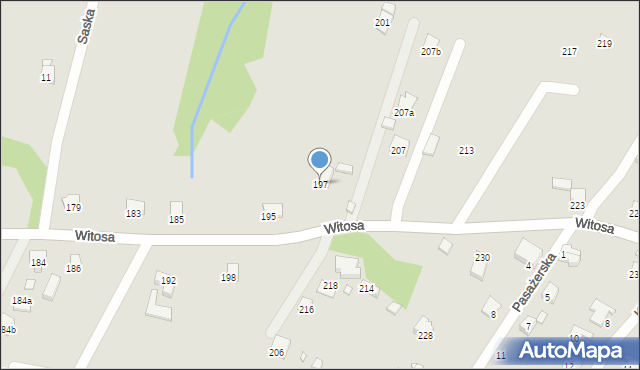 Bielsko-Biała, Witosa Wincentego, 197, mapa Bielsko-Białej