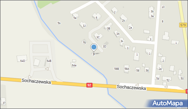 Błonie, Wierzbowa, 3f, mapa Błonie