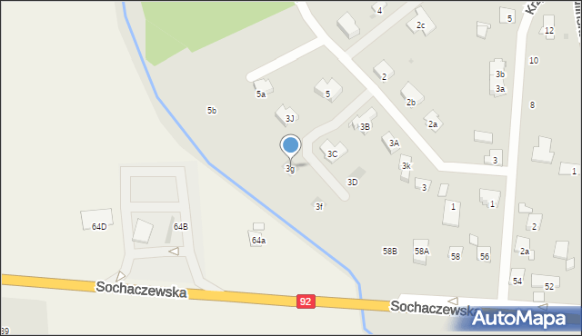 Błonie, Wierzbowa, 3g, mapa Błonie