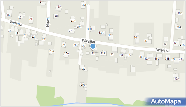 Bluszczów, Wiejska, 31, mapa Bluszczów