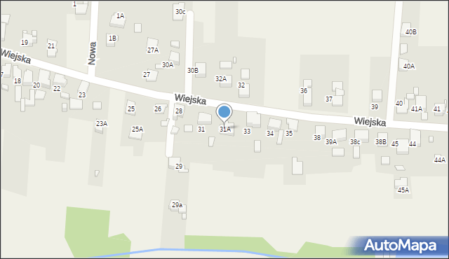 Bluszczów, Wiejska, 31A, mapa Bluszczów