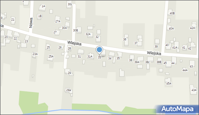 Bluszczów, Wiejska, 33, mapa Bluszczów