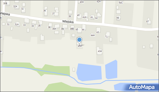 Bluszczów, Wiejska, 45A, mapa Bluszczów